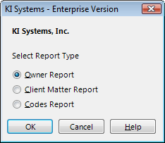 Report options